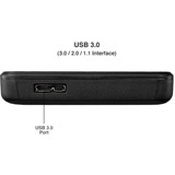 OWC Express Negro 2.5" USB con suministro de corriente, Caja de unidades negro, 2.5", SATA, Serial ATA II, Serial ATA III, 5 Gbit/s, Negro