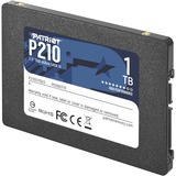 Patriot P210 2.5" 1000 GB Serial ATA III, Unidad de estado sólido negro, 1000 GB, 2.5", 500 MB/s