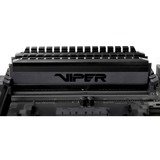 Patriot Viper 4 PVB416G300C6K módulo de memoria 16 GB 2 x 8 GB DDR4 3000 MHz, Memoria RAM negro, 16 GB, 2 x 8 GB, DDR4, 3000 MHz, 288-pin DIMM