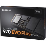 SAMSUNG 970 EVO Plus 1 TB, Unidad de estado sólido negro, 1000 GB, M.2, 3500 MB/s