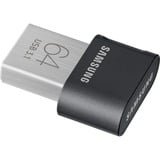 Samsung MUF-64AB unidad flash USB 64 GB USB tipo A 3.2 Gen 1 (3.1 Gen 1) Gris, Plata, Lápiz USB negro, 64 GB, USB tipo A, 3.2 Gen 1 (3.1 Gen 1), 300 MB/s, Sin tapa, Gris, Plata