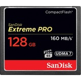 SanDisk 128GB Extreme Pro CF 160MB/s CompactFlash, Tarjeta de memoria negro, 128 GB, CompactFlash, 160 MB/s, 150 MB/s