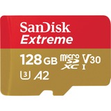 SanDisk 128GB Extreme microSDXC Clase 10, Tarjeta de memoria 128 GB, MicroSDXC, Clase 10, 100 MB/s, 90 MB/s, Class 3 (U3)