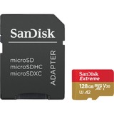 SanDisk 128GB Extreme microSDXC memoria flash Clase 10, Tarjeta de memoria 128 GB, MicroSDXC, Clase 10, 100 MB/s, 90 MB/s, Class 3 (U3)