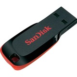 SanDisk Cruzer Blade unidad flash USB 64 GB USB tipo A 2.0 Negro, Rojo, Lápiz USB negro, 64 GB, USB tipo A, 2.0, Sin tapa, 2,5 g, Negro, Rojo