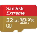 SanDisk Extreme 32 GB MicroSDHC UHS-I Clase 10, Tarjeta de memoria 32 GB, MicroSDHC, Clase 10, UHS-I, 100 MB/s, 60 MB/s