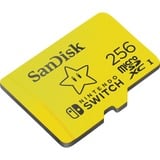 SanDisk SDSQXAO-256G-GNCZN memoria flash 256 GB MicroSDXC, Tarjeta de memoria amarillo, 256 GB, MicroSDXC, 100 MB/s, 90 MB/s, Class 3 (U3), V30