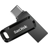 SanDisk Ultra Dual Drive Go unidad flash USB 256 GB USB Type-A / USB Type-C 3.2 Gen 1 (3.1 Gen 1) Negro, Lápiz USB negro, 256 GB, USB Type-A / USB Type-C, 3.2 Gen 1 (3.1 Gen 1), 150 MB/s, Girar, Negro