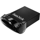 SanDisk Ultra Fit unidad flash USB 128 GB USB tipo A 3.2 Gen 1 (3.1 Gen 1) Negro, Lápiz USB negro, 128 GB, USB tipo A, 3.2 Gen 1 (3.1 Gen 1), Sin tapa, Negro