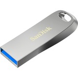 SanDisk Ultra Luxe unidad flash USB 512 GB USB tipo A 3.2 Gen 1 (3.1 Gen 1) Plata, Lápiz USB plateado, 512 GB, USB tipo A, 3.2 Gen 1 (3.1 Gen 1), 150 MB/s, Sin tapa, Plata