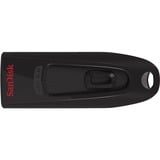 SanDisk Ultra unidad flash USB 128 GB USB tipo A 3.0 Negro, Lápiz USB negro/Rojo, 128 GB, USB tipo A, 3.0, 100 MB/s, Deslizar, Negro