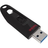 SanDisk Ultra unidad flash USB 128 GB USB tipo A 3.0 Negro, Lápiz USB negro/Rojo, 128 GB, USB tipo A, 3.0, 100 MB/s, Deslizar, Negro