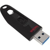 SanDisk Ultra unidad flash USB 256 GB USB tipo A 3.2 Gen 1 (3.1 Gen 1) Negro, Lápiz USB negro/Rojo, 256 GB, USB tipo A, 3.2 Gen 1 (3.1 Gen 1), 100 MB/s, Deslizar, Negro