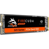 Seagate FireCuda 520 M.2 1000 GB PCI Express 4.0 3D TLC NVMe, Unidad de estado sólido 1000 GB, M.2, 5000 MB/s