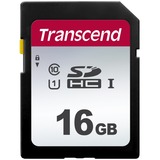 Transcend 16GB, UHS-I, SD SDHC NAND Clase 10, Tarjeta de memoria negro, UHS-I, SD, 16 GB, SDHC, Clase 10, NAND, 95 MB/s, 10 MB/s