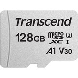 Transcend 300S 128 GB MicroSDXC NAND Clase 10, Tarjeta de memoria 128 GB, MicroSDXC, Clase 10, NAND, 95 MB/s, 40 MB/s