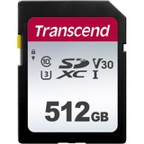 Transcend 300S 512 GB SDXC NAND Clase 10, Tarjeta de memoria 512 GB, SDXC, Clase 10, NAND, 95 MB/s, 40 MB/s