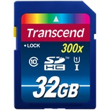 Transcend 32GB SDHC Class 10 UHS-I NAND Clase 10, Tarjeta de memoria azul, 32 GB, SDHC, Clase 10, NAND, 90 MB/s, Class 1 (U1)