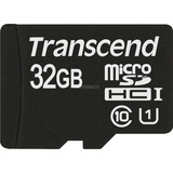 Transcend 32GB microSDHC Class 10 UHS-I Clase 10, Tarjeta de memoria negro, 32 GB, MicroSDHC, Clase 10, UHS, 90 MB/s, Negro, Rojo