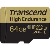 Transcend 64GB microSDXC MLC Clase 10, Tarjeta de memoria 64 GB, MicroSDXC, Clase 10, MLC, 95 MB/s, 45 MB/s