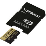 Transcend 64GB microSDXC MLC Clase 10, Tarjeta de memoria 64 GB, MicroSDXC, Clase 10, MLC, 95 MB/s, 45 MB/s