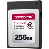 Transcend CFexpress 820 256 GB NAND, Tarjeta de memoria 256 GB, CFexpress, NAND, 1700 MB/s, 1300 MB/s, Negro