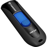 Transcend JetFlash 790 128GB unidad flash USB USB tipo A 3.2 Gen 1 (3.1 Gen 1) Negro, Azul, Lápiz USB negro/Azul, 128 GB, USB tipo A, 3.2 Gen 1 (3.1 Gen 1), Deslizar, 4,9 g, Negro, Azul