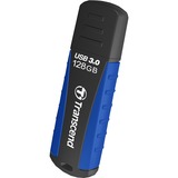 Transcend JetFlash 810 unidad flash USB 128 GB USB tipo A 3.2 Gen 1 (3.1 Gen 1) Negro, Azul, Lápiz USB negro/Azul, 128 GB, USB tipo A, 3.2 Gen 1 (3.1 Gen 1), Tapa, 12,9 g, Negro, Azul