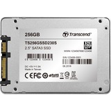 Transcend SSD230S 2.5" 256 GB Serial ATA III 3D NAND, Unidad de estado sólido plateado, 256 GB, 2.5", 530 MB/s, 6 Gbit/s