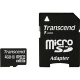 Transcend TS4GUSDHC10 memoria flash 4 GB MicroSDHC NAND Clase 10, Tarjeta de memoria negro, 4 GB, MicroSDHC, Clase 10, NAND, 90 MB/s, Negro