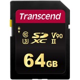 Transcend TS64GSDC700S memoria flash 64 GB SDXC NAND Clase 10, Tarjeta de memoria 64 GB, SDXC, Clase 10, NAND, 285 MB/s, 180 MB/s