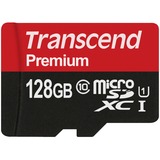 Transcend TS64GSDU3 128 GB MicroSDHC MLC Clase 10, Tarjeta de memoria 128 GB, MicroSDHC, Clase 10, MLC, 90 MB/s, Class 1 (U1)