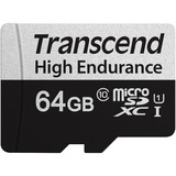 Transcend microSDXC 350V 64GB NAND Clase 10, Tarjeta de memoria 64 GB, MicroSDXC, Clase 10, NAND, 95 MB/s, 45 MB/s