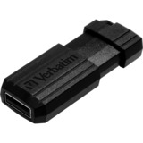 Verbatim PinStripe 3.0 - Unidad USB 3.0 de 16 GB  - Negro, Lápiz USB negro, 16 GB, USB tipo A, 3.2 Gen 1 (3.1 Gen 1), Deslizar, 7 g, Negro