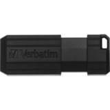 Verbatim PinStripe 3.0 - Unidad USB 3.0 de 64 GB  - Negro, Lápiz USB negro, 64 GB, USB tipo A, 3.2 Gen 1 (3.1 Gen 1), Deslizar, 7 g, Negro