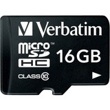 Verbatim Premium 16 GB MicroSDHC Clase 10, Tarjeta de memoria negro, 16 GB, MicroSDHC, Clase 10, 10 MB/s, 10 MB/s, Negro