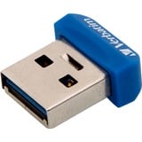 Verbatim Store 'n' Stay NANO - Unidad USB 3.0 de 64 GB - Azul, Lápiz USB azul, 64 GB, USB tipo A, 3.2 Gen 1 (3.1 Gen 1), Tapa, 3 g, Azul