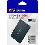 Verbatim Vi550 S3 SSD 128GB, Unidad de estado sólido negro, 128 GB, 2.5", 560 MB/s, 6 Gbit/s