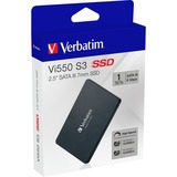 Verbatim Vi550 S3 SSD 1TB, Unidad de estado sólido negro, 1000 GB, 2.5", 560 MB/s