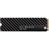 WD Black SN750 M.2 2000 GB PCI Express 3.0 NVMe, Unidad de estado sólido negro, 2000 GB, M.2, 3400 MB/s, 8 Gbit/s