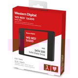 WD Red SA500 2.5" 1000 GB Serial ATA III 3D NAND, Unidad de estado sólido 1000 GB, 2.5", 530 MB/s, 6 Gbit/s