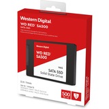 WD Red SA500 2.5" 500 GB Serial ATA III 3D NAND, Unidad de estado sólido 500 GB, 2.5", 560 MB/s, 6 Gbit/s