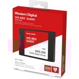 WD Red SA500 2.5" 500 GB Serial ATA III 3D NAND, Unidad de estado sólido 500 GB, 2.5", 560 MB/s, 6 Gbit/s