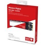 WD Red SA500 M.2 2000 GB Serial ATA III 3D NAND, Unidad de estado sólido 2000 GB, M.2, 560 MB/s, 6 Gbit/s