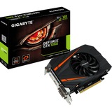 GIGABYTE GeForce GTX 1060 Mini ITX OC 3G, Tarjeta gráfica negro/Naranja, HDMI, DisplayPort, 2x DVI-D