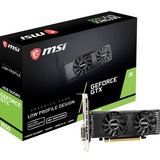 MSI GeForce GTX 1650 4GT LP OC NVIDIA 4 GB GDDR5, Tarjeta gráfica GeForce GTX 1650, 4 GB, GDDR5, 128 bit, 7680 x 4320 Pixeles, PCI Express x16 3.0