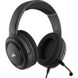 Corsair HS35 Auriculares Diadema Conector de 3,5 mm Carbono, Auriculares para gaming negro, Auriculares, Diadema, Juego, Carbono, Binaural, Giratorio