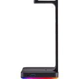 Corsair ST100 RGB Premium Auriculares Negro, Soporte negro, Auriculares, Interior, Negro