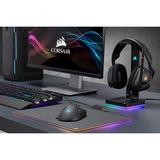 Corsair ST100 RGB Premium Auriculares Negro, Soporte negro, Auriculares, Interior, Negro