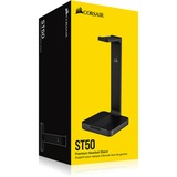 Corsair ST50 Soporte para auriculares negro, Soporte para auriculares, Aluminio, Negro